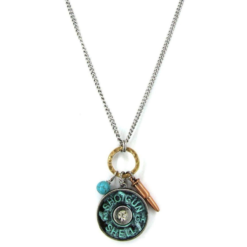 Brand New 12 gage Necklace & Earrings